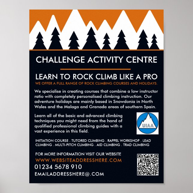 Mountaineer, Hiking and Climbing, Adventure Poster (Front)