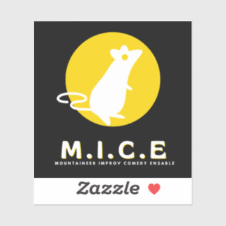 Mountaineer Improv Comedy Ensemble Vinyl Sticker