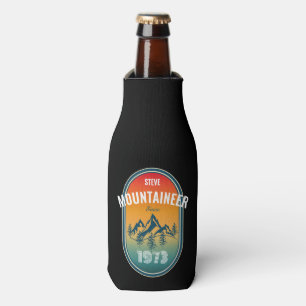 Mountaineer Personalise Vintage Birthday Bottle Cooler