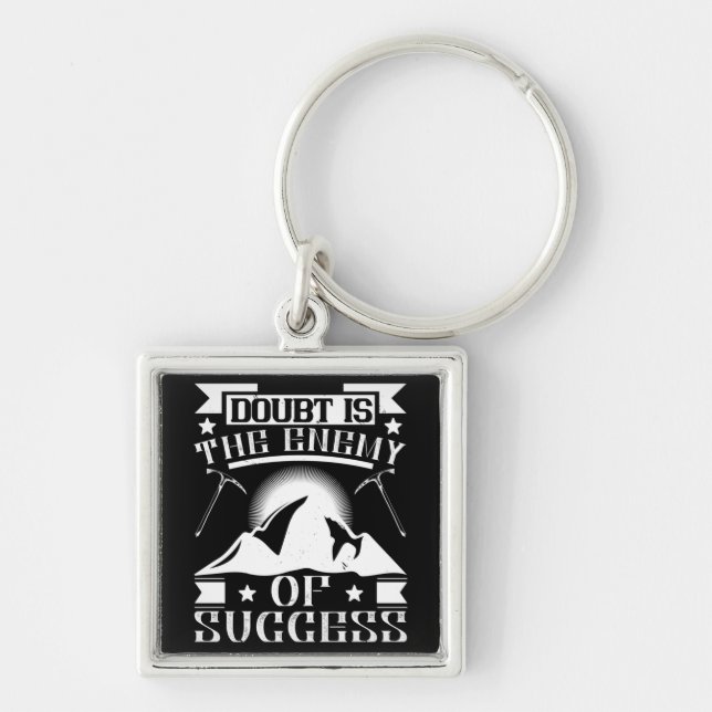 Mountaineering - Doubt Is The Enemy Key Ring (Front)