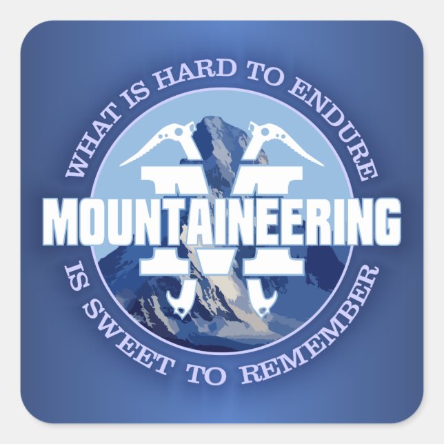 Mountaineering (Endure) Square Sticker (Front)
