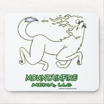 MountainFire Media Leaping Coyote Design #2 on a