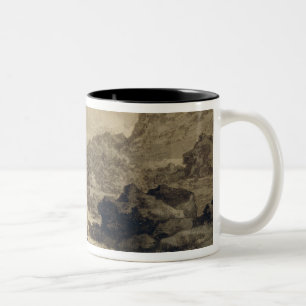 Mountainous Landscape, c.1780 (grey and brown wash Two-Tone Coffee Mug