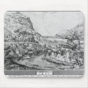 Mountainous landscape mouse mat