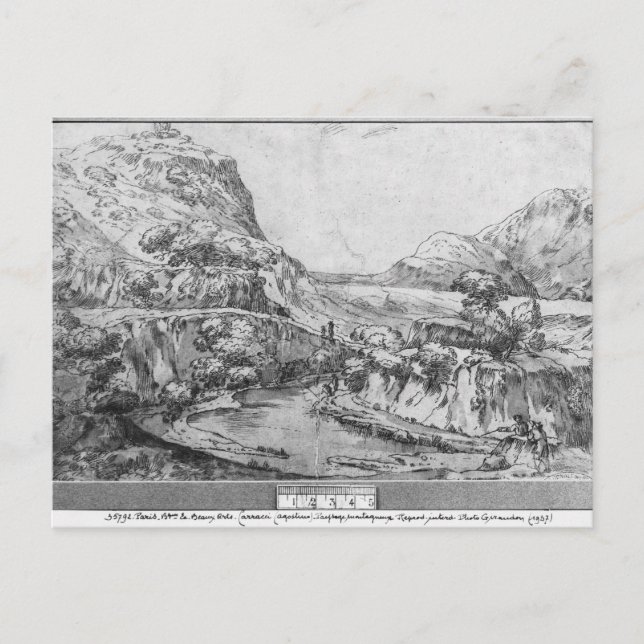 Mountainous landscape postcard (Front)