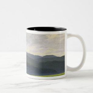 Mountainous landscape Two-Tone coffee mug