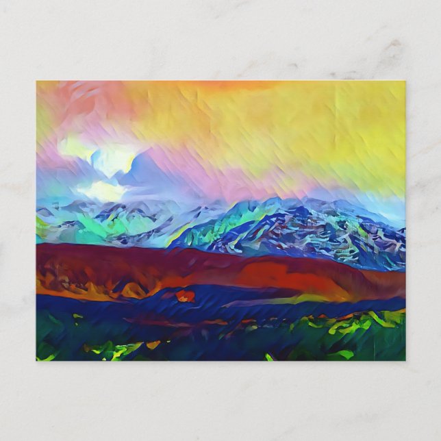 Mountainous massif of Spain  Postcard (Front)