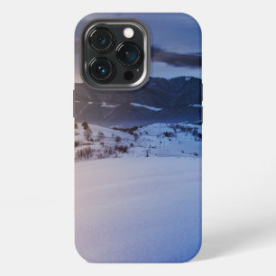 Mountainous winter landscape in morning light iPhone 13 pro case