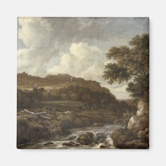 Mountainous Wooded Landscape with a Torrent Magnet (Front)