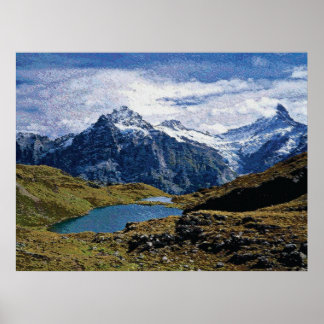 Mountains 02 cmyk poster