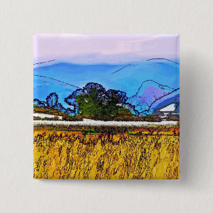 MOUNTAINS 15 CM SQUARE BADGE