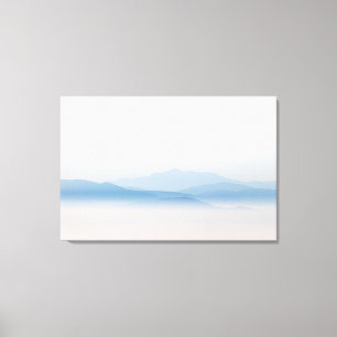 Mountains above clouds canvas print