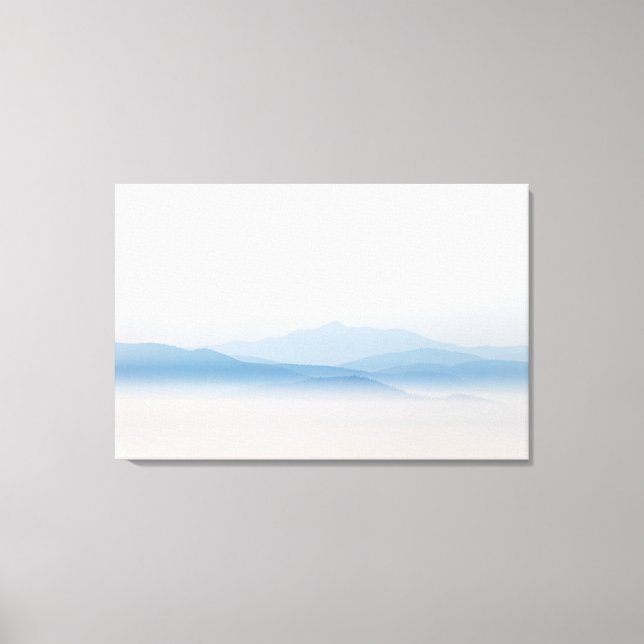 Mountains above clouds canvas print (Front)