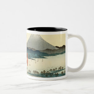 Mountains and coastline Two-Tone coffee mug