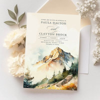 Mountains and Fall Breathtaking Elegant Wedding