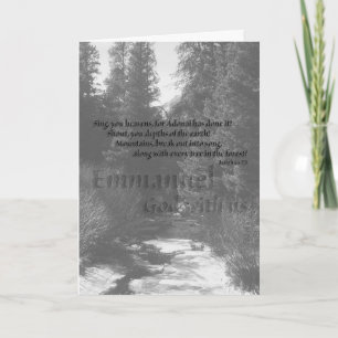 Mountains and Forest Christmas Card