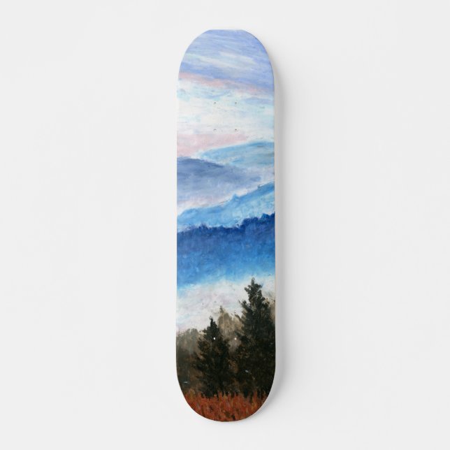 Mountains and Forest skateboard  (Front)