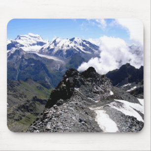 Mountains and glaciers in Switzerland Mouse Mat