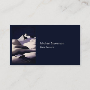 Mountains And Hills of Snow in Austria in Winter Business Card