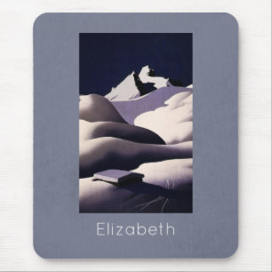 Mountains And Hills of Snow in Winter Mouse Mat