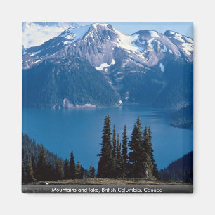 Mountains and lake, British Columbia, Canada Magnet