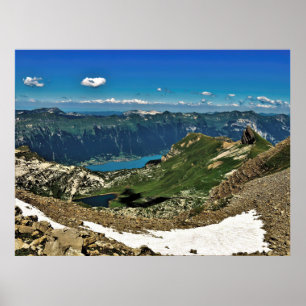 Mountains and Lake of Switzerland Poster