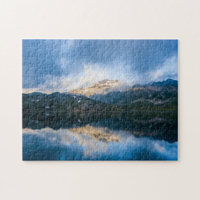 Mountains and Lake Scenic Nature Photo Jigsaw Puzzle (Horizontal)
