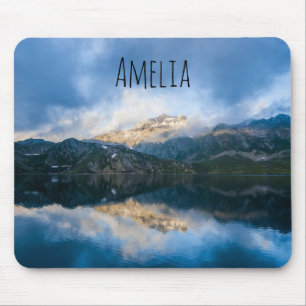 Mountains and Lake Scenic Nature Photo Mouse Mat