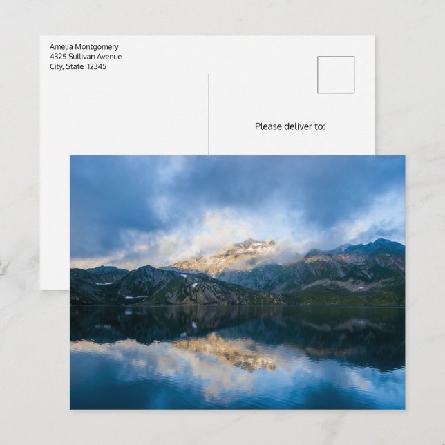 Mountains and Lake Scenic Nature Photo Postcard (Front/Back)