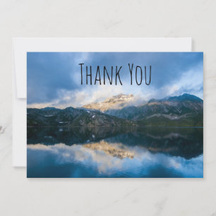 Mountains and Lake Scenic Nature Photo Thank You