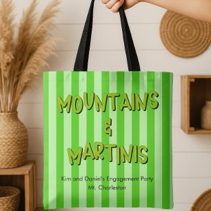 Mountains and Matrimony Engagement Party Tote Bag