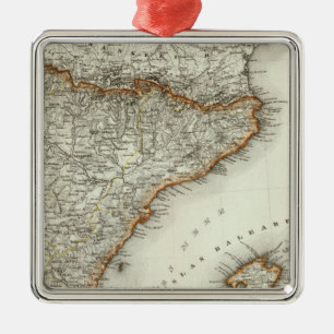 Mountains and Rivers of Canary Islands Metal Tree Decoration