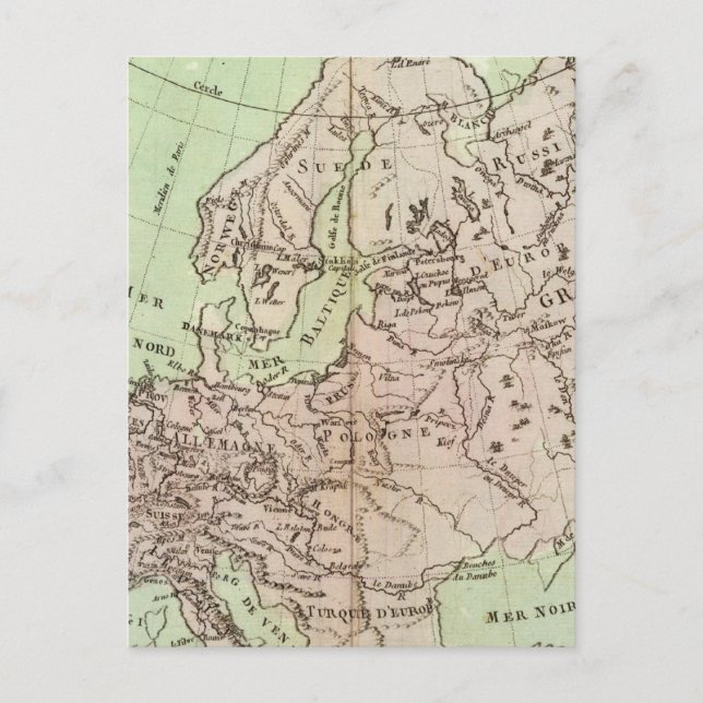 Mountains and Rivers of Europe Postcard (Front)