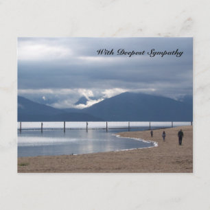 Mountains and Sea Bible Verse Sympathy Card