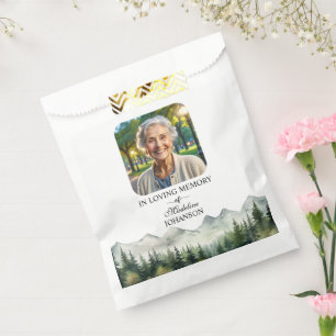 Mountains and Trees Celebration Of Life Keepsake Favour Bags