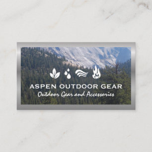 Mountains and Trees   Nature Business Card