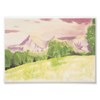 Mountains and Trees Photo Print