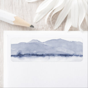 Mountains and Water Blush and Grey Abstract