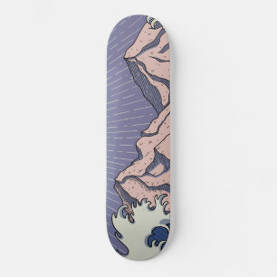 Mountains and Waves Skateboard