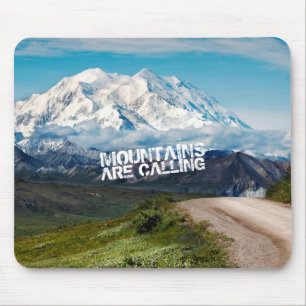 mountains are calling by storeman mouse mat
