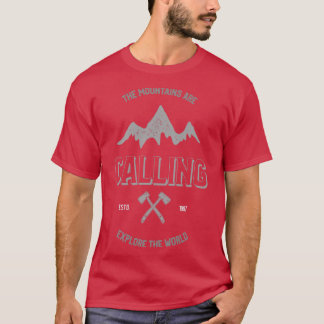Mountains Are Calling Slim Fit TShirt