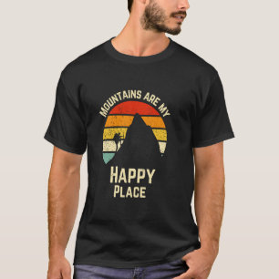 Mountains are my Happy Place Retro T-Shirt