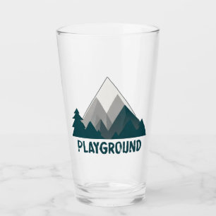 Mountains Are My Playground Glass