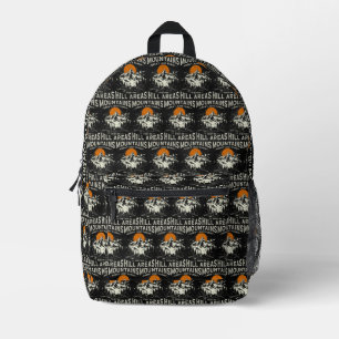Mountains Aren't Funny They're Hill Areas Printed Backpack