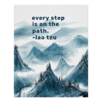 Mountains Art Inspiring Taoism Positive Quote