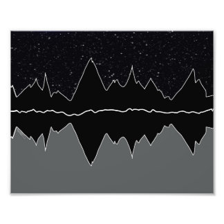 Mountains at Night Photo Print