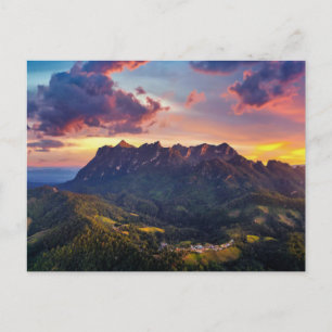 Mountains at Sunset  Postcard