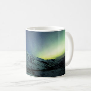 Mountains Aurora Borealis & Milky Way Alaska Coffee Mug
