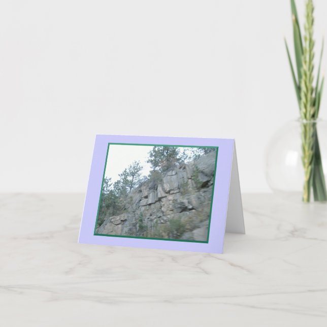 Mountains Away But In My Heart Note Cards (Front)