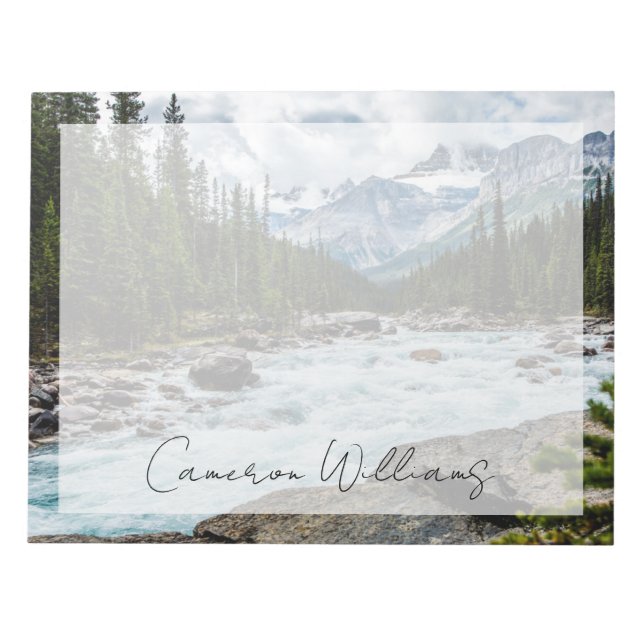 Mountains | Banff National Park Alberta, Canada Notepad (Front)